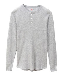 HANES（ヘインズ）の「【HANES/ヘインズ】ヘンリーネックロングスリーブ　サーマル（Tシャツ/カットソー）」