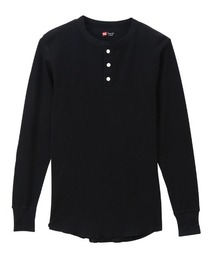 HANES（ヘインズ）の「【HANES/ヘインズ】ヘンリーネックロングスリーブ　サーマル（Tシャツ/カットソー）」