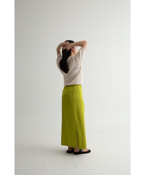 【ZOZO限定】ストリング サテン ロング スカート Iライン シルエット(スカート)|Uenui(ウニュイ) 【ZOZO限定】ストリング サテン ロング スカート Iライン シルエット(スカート)|Uenui(ウニュイ)