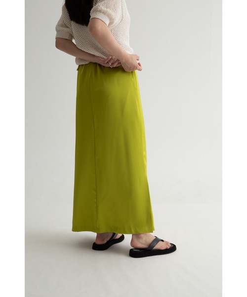 【ZOZO限定】ストリング サテン ロング スカート Iライン シルエット(スカート)|Uenui(ウニュイ) 【ZOZO限定】ストリング サテン ロング スカート Iライン シルエット(スカート)|Uenui(ウニュイ)