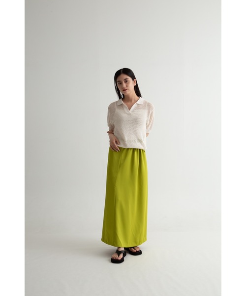 【ZOZO限定】ストリング サテン ロング スカート Iライン シルエット(スカート)|Uenui(ウニュイ) 【ZOZO限定】ストリング サテン ロング スカート Iライン シルエット(スカート)|Uenui(ウニュイ)