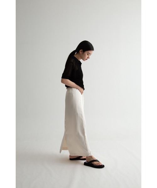 【ZOZO限定】ストリング サテン ロング スカート Iライン シルエット(スカート)|Uenui(ウニュイ) 【ZOZO限定】ストリング サテン ロング スカート Iライン シルエット(スカート)|Uenui(ウニュイ)