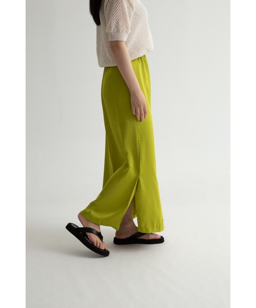 【ZOZO限定】ストリング サテン ロング スカート Iライン シルエット(スカート)|Uenui(ウニュイ) 【ZOZO限定】ストリング サテン ロング スカート Iライン シルエット(スカート)|Uenui(ウニュイ)