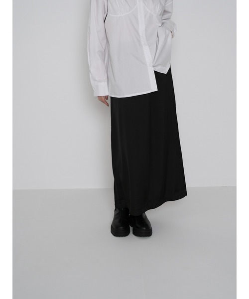 【ZOZO限定】ストリング サテン ロング スカート Iライン シルエット(スカート)|Uenui(ウニュイ) 【ZOZO限定】ストリング サテン ロング スカート Iライン シルエット(スカート)|Uenui(ウニュイ)