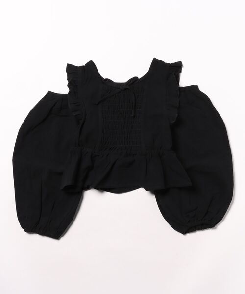 10C REPIPI（ジューシーレピピ）の「【10C REPIPI】ペプラム2WAYブラウス（シャツ/ブラウス・キッズ・ブラック/パープル・110cm/130cm/120cm）」の20枚目の写真