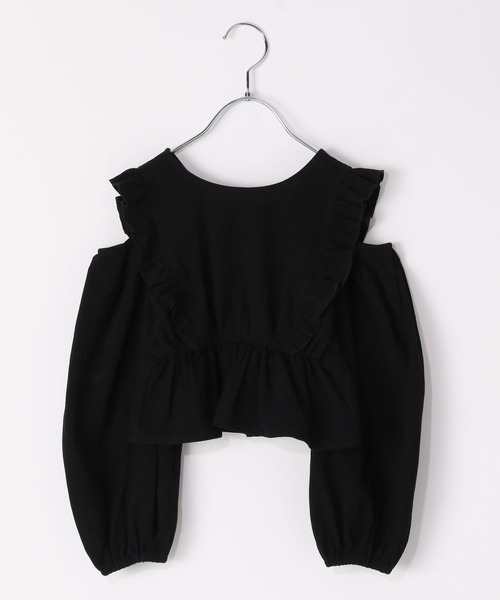 10C REPIPI（ジューシーレピピ）の「【10C REPIPI】ペプラム2WAYブラウス（シャツ/ブラウス・キッズ・ブラック/パープル・110cm/130cm/120cm）」の10枚目の写真