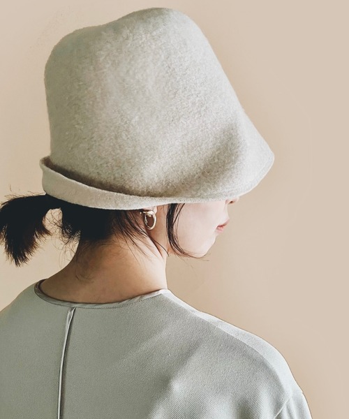 ORIENT MILLINERY(オリエント ミリナリー)の「NOVA【ノヴァ】(ハット・レディース・ライトグレー/グリーン/アイボリー/ブラック・FREE)」の6枚目の写真