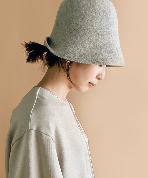 ORIENT MILLINERY（オリエント ミリナリー）の「NOVA【ﾉｳﾞｧ】（ハット・レディース・ライトグレー/グリーン/アイボリー/ブラック・FREE）」の10枚目の写真