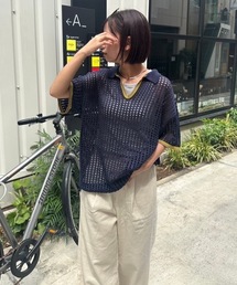【keel】メッシュスキッパーニット