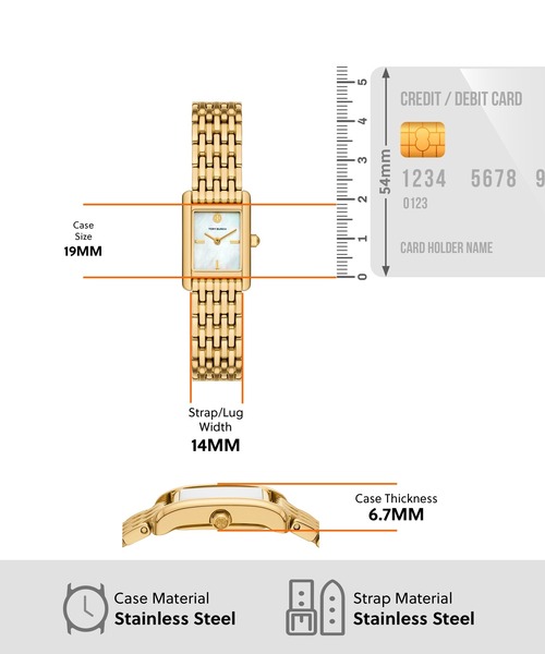 TORY BURCH(トリーバーチ)の「トリーバーチ 腕時計 レディース アナログ ステンレス TBW1082(アナログ腕時計・レディース・GOLD・FREE)」の5枚目の写真