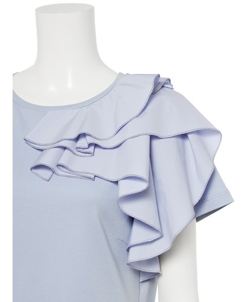 CELFORD（セルフォード）の「アシメフリルTシャツ（Tシャツ