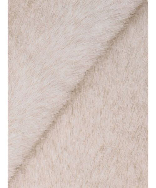 merry jenny（メリージェニー）の「cuddlyフェイクファーコート（ノーカラーコート・レディース・アイボリー/モカ・FREE）」の17枚目の写真