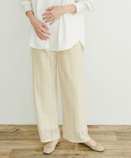 ITEMS URBANRESEARCH（アイテムズ アーバンリサーチ）の「起毛レースイージーパンツ（その他パンツ・レディース・その他/ブラウン/グレー・-/FREE）」の3枚目の写真