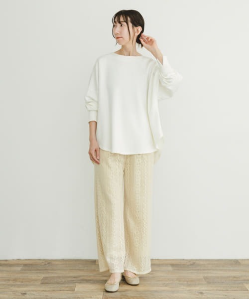 ITEMS URBANRESEARCH（アイテムズ アーバンリサーチ）の「起毛レースイージーパンツ（その他パンツ・レディース・その他/ブラウン/グレー・-/FREE）」の5枚目の写真