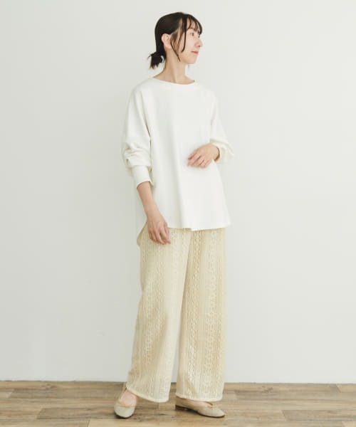 ITEMS URBANRESEARCH（アイテムズ アーバンリサーチ）の「起毛レースイージーパンツ（その他パンツ・レディース・その他/ブラウン/グレー・-/FREE）」の6枚目の写真