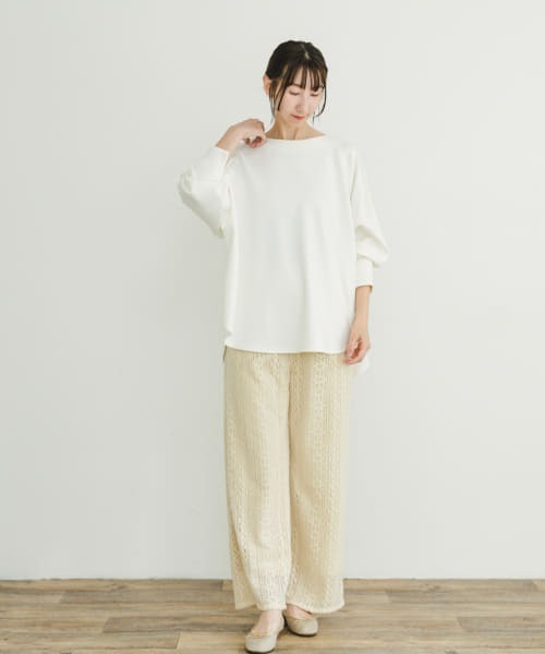 ITEMS URBANRESEARCH（アイテムズ アーバンリサーチ）の「起毛レースイージーパンツ（その他パンツ・レディース・その他/ブラウン/グレー・-/FREE）」の7枚目の写真