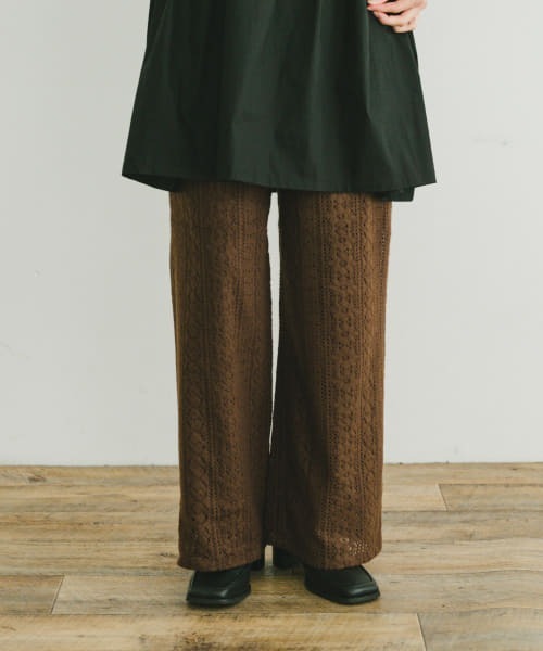 ITEMS URBANRESEARCH（アイテムズ アーバンリサーチ）の「起毛レースイージーパンツ（その他パンツ・レディース・その他/ブラウン/グレー・-/FREE）」の14枚目の写真