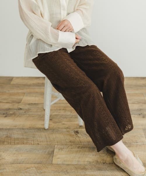 ITEMS URBANRESEARCH（アイテムズ アーバンリサーチ）の「起毛レースイージーパンツ（その他パンツ・レディース・その他/ブラウン/グレー・-/FREE）」の17枚目の写真