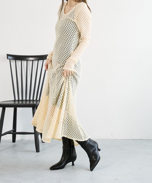 LE TALON(ルタロン)の「5cmワイドシャフトロングブーツ(ブーツ・レディース・ウッド/ブラック/ブラック系その他・X-LARGE/MEDIUM/SMALL/LARGE)」の21枚目の写真