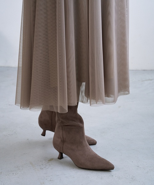 LE TALON(ルタロン)の「5cmワイドシャフトロングブーツ(ブーツ・レディース・ウッド/ブラック/ブラック系その他・X-LARGE/MEDIUM/SMALL/LARGE)」の17枚目の写真