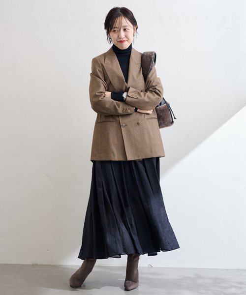 LE TALON(ルタロン)の「5cmワイドシャフトロングブーツ(ブーツ・レディース・ウッド/ブラック/ブラック系その他・X-LARGE/MEDIUM/SMALL/LARGE)」の15枚目の写真