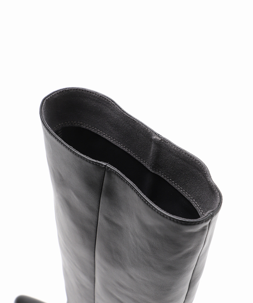 LE TALON(ルタロン)の「5cmワイドシャフトロングブーツ(ブーツ・レディース・ウッド/ブラック/ブラック系その他・X-LARGE/MEDIUM/SMALL/LARGE)」の4枚目の写真