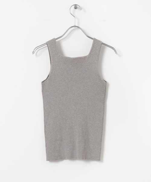 ITEMS URBANRESEARCH(アイテムズ アーバンリサーチ)の「ラメニットスクエアタンクトップ(タンクトップ・レディース・ブラック/グレー/グリーン系その他・FREE)」の9枚目の写真