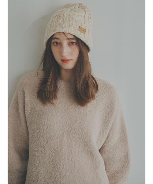so4u(ソーフォーユー)の「ケーブルニットキャップ(ニットキャップ/ビーニー・レディース・ブラック/キナリ・F)」の15枚目の写真