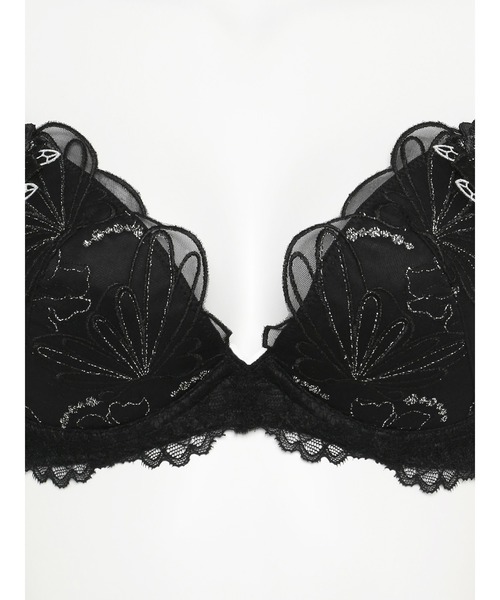 Ravijour（ラヴィジュール）の「シャイニーバタフライ グラマーアップ ブラ(B～Dカップ)（ブラジャー・レディース・ホワイト/ブラック/ダークブルー/ピンク・B65/B70/C70/D70/B75/C65/C75/D65/D75）」の14枚目の写真