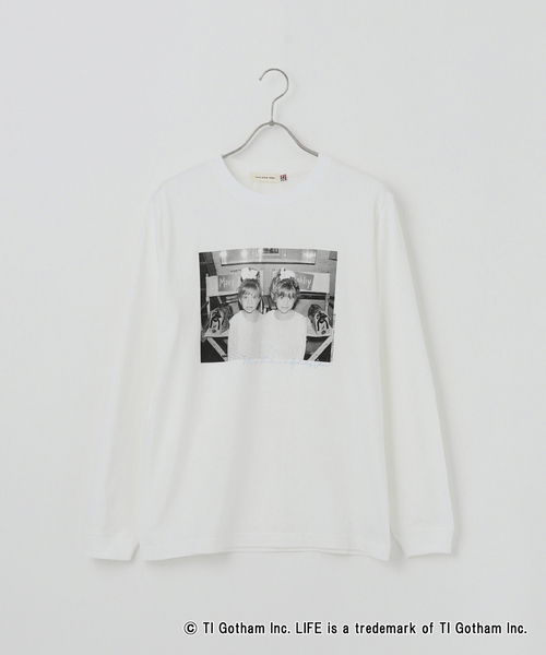 Oriens JOURNAL STANDARD（オリエンス ジャーナルスタンダード）の「【GOOD ROCK SPEED / グッドロックスピード】  LIFE （フォトプリント2）：ロンT（Tシャツ/カットソー・レディース・ホワイト・MEDIUM）」の4枚目の写真
