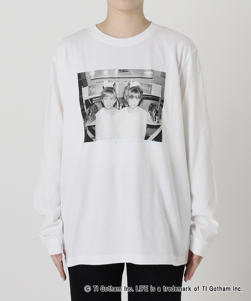 Oriens JOURNAL STANDARD（オリエンス ジャーナルスタンダード）の「【GOOD ROCK SPEED / グッドロックスピード】  LIFE （フォトプリント2）：ロンT（Tシャツ/カットソー・レディース・ホワイト・MEDIUM）」の5枚目の写真