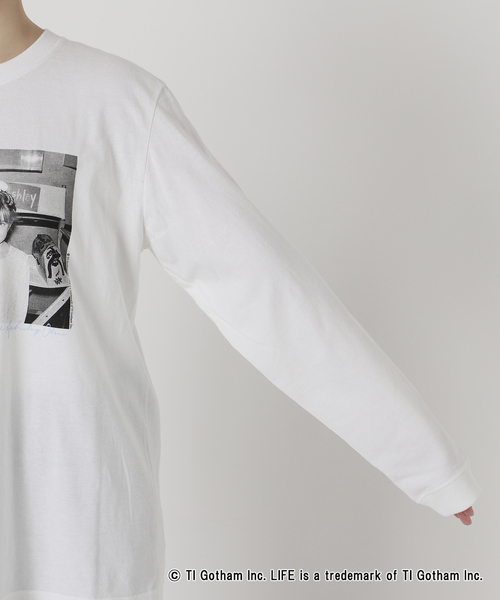 Oriens JOURNAL STANDARD（オリエンス ジャーナルスタンダード）の「【GOOD ROCK SPEED / グッドロックスピード】  LIFE （フォトプリント2）：ロンT（Tシャツ/カットソー・レディース・ホワイト・MEDIUM）」の8枚目の写真