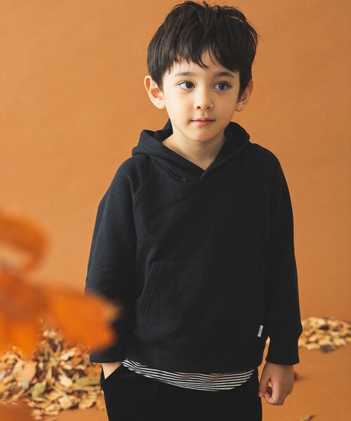 B:MING by BEAMS(ビーミングバイビームス)の「レイヤード プルオーバー パーカー 2024FW(100~160cm)(パーカー・キッズ・ブラック/レッド系その他7/その他・100/110/120/130/140/150/160)」の4枚目の写真