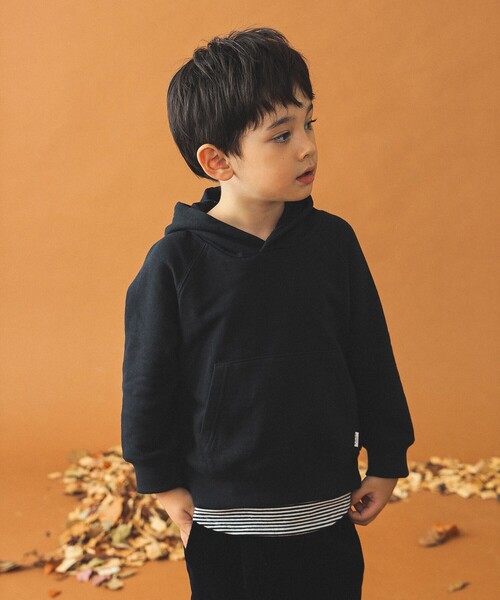 B:MING by BEAMS(ビーミングバイビームス)の「レイヤード プルオーバー パーカー 2024FW(100~160cm)(パーカー・キッズ・ブラック/レッド系その他7/その他・100/110/120/130/140/150/160)」の5枚目の写真