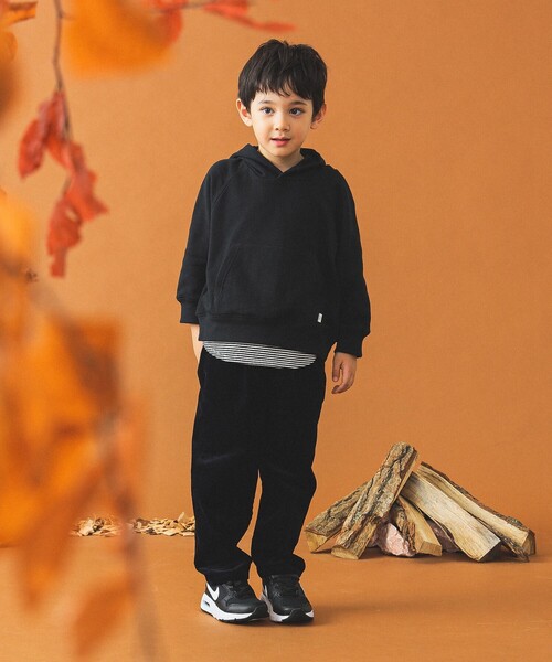 B:MING by BEAMS(ビーミングバイビームス)の「レイヤード プルオーバー パーカー 2024FW(100~160cm)(パーカー・キッズ・ブラック/レッド系その他7/その他・100/110/120/130/140/150/160)」の9枚目の写真