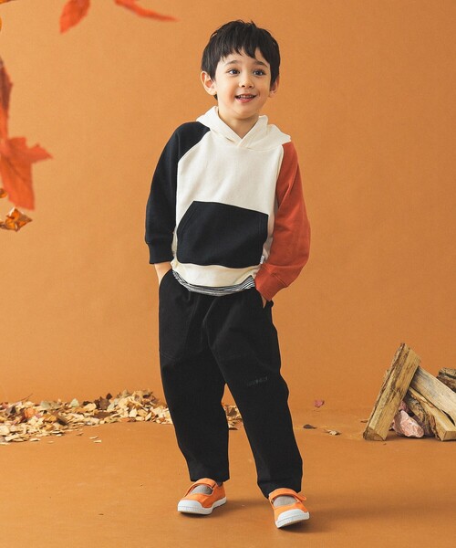 B:MING by BEAMS(ビーミングバイビームス)の「レイヤード プルオーバー パーカー 2024FW(100~160cm)(パーカー・キッズ・ブラック/レッド系その他7/その他・100/110/120/130/140/150/160)」の16枚目の写真