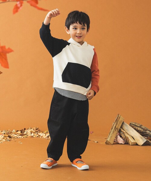 B:MING by BEAMS(ビーミングバイビームス)の「レイヤード プルオーバー パーカー 2024FW(100~160cm)(パーカー・キッズ・ブラック/レッド系その他7/その他・100/110/120/130/140/150/160)」の17枚目の写真