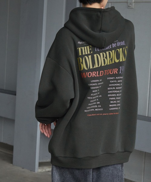 Anchor Smith(アンカー スミス)の「ヴィンテージライクグラフィックオーバーサイズパーカー(パーカー・レディース・ブラック系2/ブラック系3/グレー系/ダークブラウン/オートミール/ダークネイビー/ブラック系・M/L)」の3枚目の写真