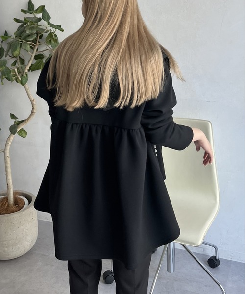 prose verse（プロズヴェール）の「バックフレアポケットパールジップパーカー（パーカー・レディース・ブラック・LARGE/MEDIUM）」の7枚目の写真