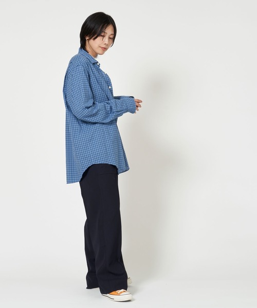 THE SHINZONE(ザ シンゾーン)の「CHECKERED PECK SHIRT(シャツ/ブラウス・レディース・ブラウン/ブルー・FREE)」の11枚目の写真