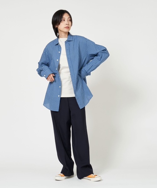 THE SHINZONE(ザ シンゾーン)の「CHECKERED PECK SHIRT(シャツ/ブラウス・レディース・ブラウン/ブルー・FREE)」の13枚目の写真