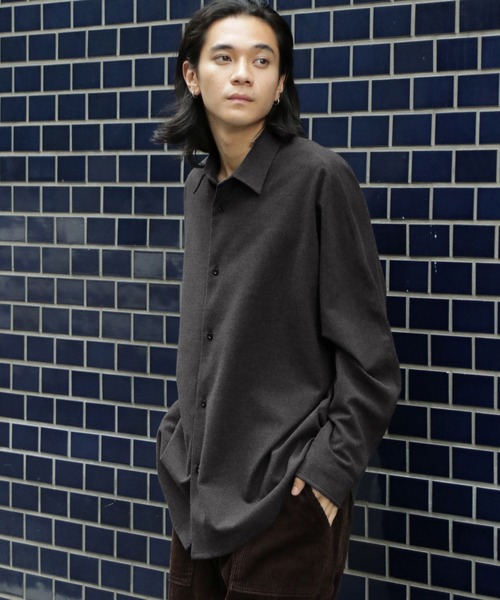 niko and...(ニコアンド)の「テックフラノドルマンシャツ(シャツ/ブラウス・メンズ・グレー/ブラック/アイボリー/チャコール・LARGE/MEDIUM)」の10枚目の写真