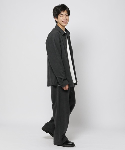 niko and...(ニコアンド)の「テックフラノドルマンシャツ(シャツ/ブラウス・メンズ・グレー/ブラック/アイボリー/チャコール・LARGE/MEDIUM)」の15枚目の写真