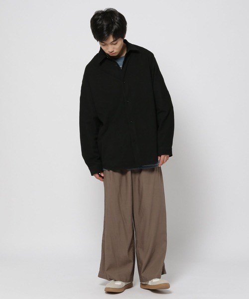 niko and...(ニコアンド)の「テックフラノドルマンシャツ(シャツ/ブラウス・メンズ・グレー/ブラック/アイボリー/チャコール・LARGE/MEDIUM)」の18枚目の写真