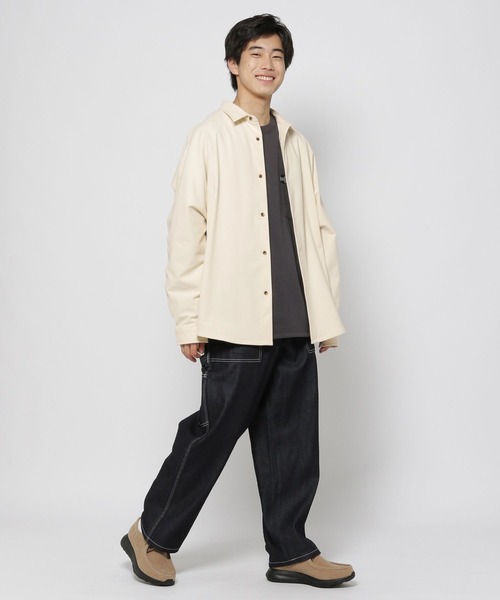 niko and...(ニコアンド)の「テックフラノドルマンシャツ(シャツ/ブラウス・メンズ・グレー/ブラック/アイボリー/チャコール・LARGE/MEDIUM)」の21枚目の写真