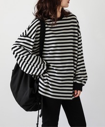 ボーダーワッフルTシャツ