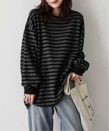 ボーダーワッフルTシャツ