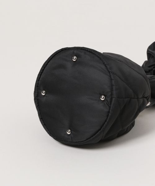 JEANASIS（ジーナシス）の「ナイロンギャザーキンチャクBAG/203266（ハンドバッグ・レディース・グレー/ブラック/ボルドー・FREE）」の10枚目の写真