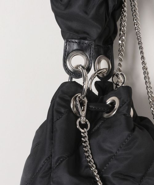 JEANASIS（ジーナシス）の「ナイロンギャザーキンチャクBAG/203266（ハンドバッグ・レディース・グレー/ブラック/ボルドー・FREE）」の15枚目の写真