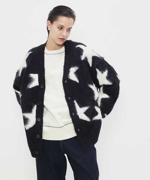 CONVERSETOKYO STAR★ SHAGGY KNIT CARDIGAN セール】STAR☆ SHAGGY KNIT CARDIGAN（ニット/セーター